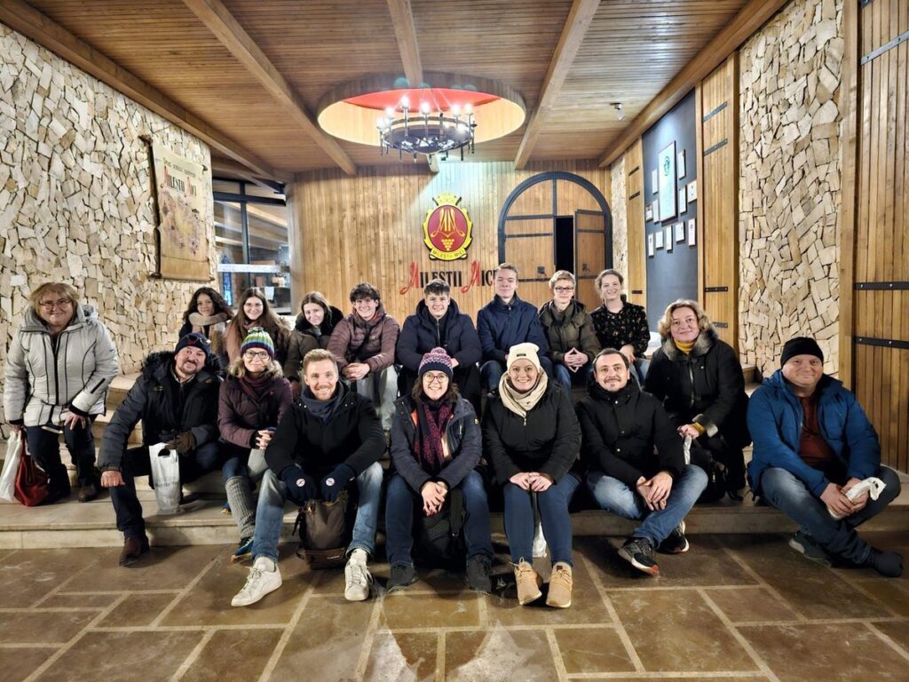 Schülergruppe beim Erasmus+-Praktikum in Iași, Rumänien